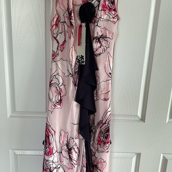 Jacques Vert NWT Ruby Rose Floral Silk Maxi Dress **Size 12/US Size 10** 🌸🌸 - Picture 4 of 8